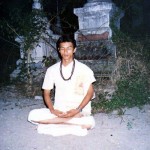 Meditating in the Pah Chah (cemetery)