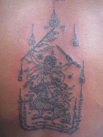 Sak yant Temple tattooing