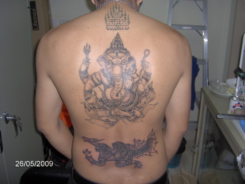 ganesha tattoo. First of the featured tattoos
