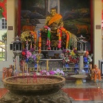 Luang Por Phern statue riding tiger Wat Bang Pra
