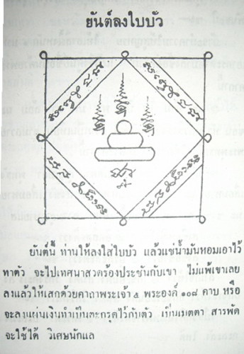 Yant Long Bai Bua - Lotus Leaf Yantra