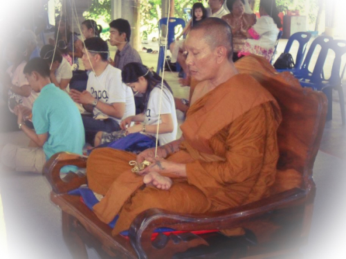 Praying in Ceremony - Luang Por Chanai