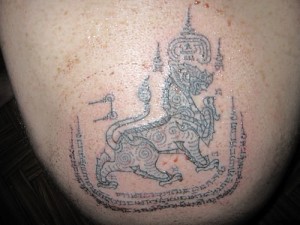Yant Paya Rachasri Phoen (leaping King Himapant Lion)