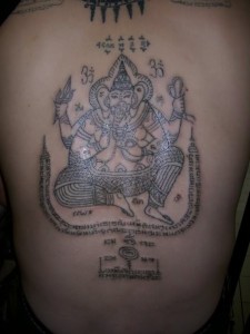 Yant Pra Pikanes (Ganesha Yantra Tattoos)