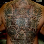 Full Back Piece Sak Yant Tattoos by Ajarn Man